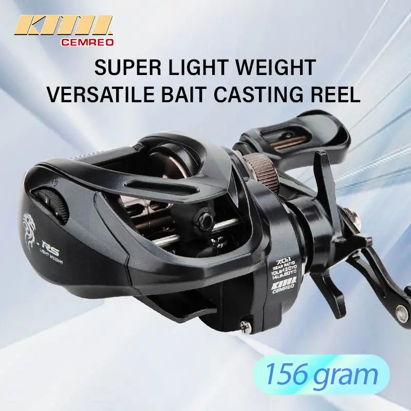 

Bait Casting Fishing Reel 7kg Drag Magnetic Brake System 7.0:1 Ultralight Fishing Fishing Tackle Bass Trout Carp Fishing