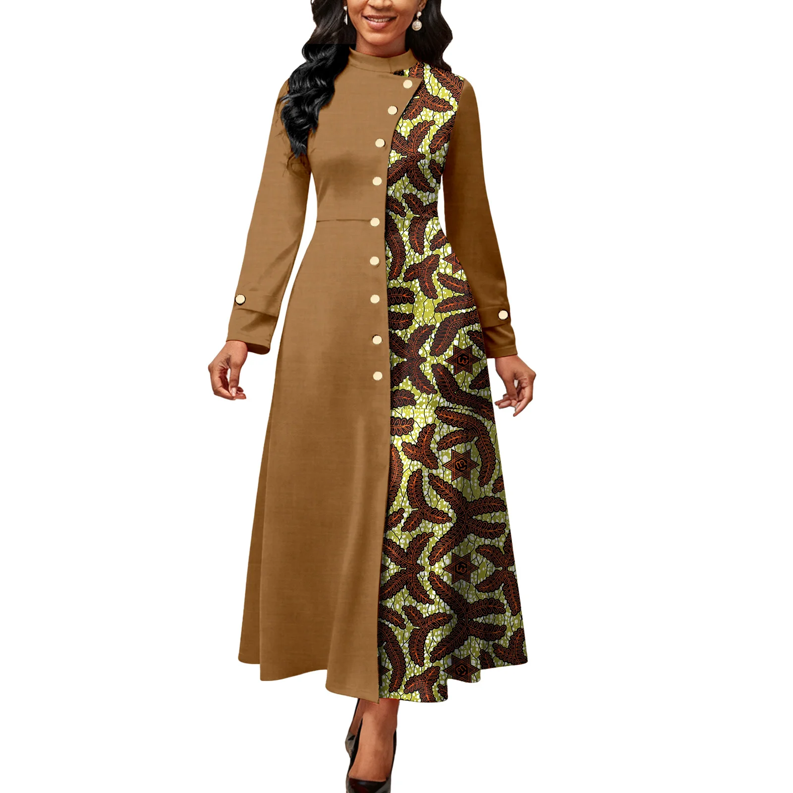 Afrikaanse jurk voor dames Dashiki kledij Ankara lange patchwork jurk Kente print kleding voor feest