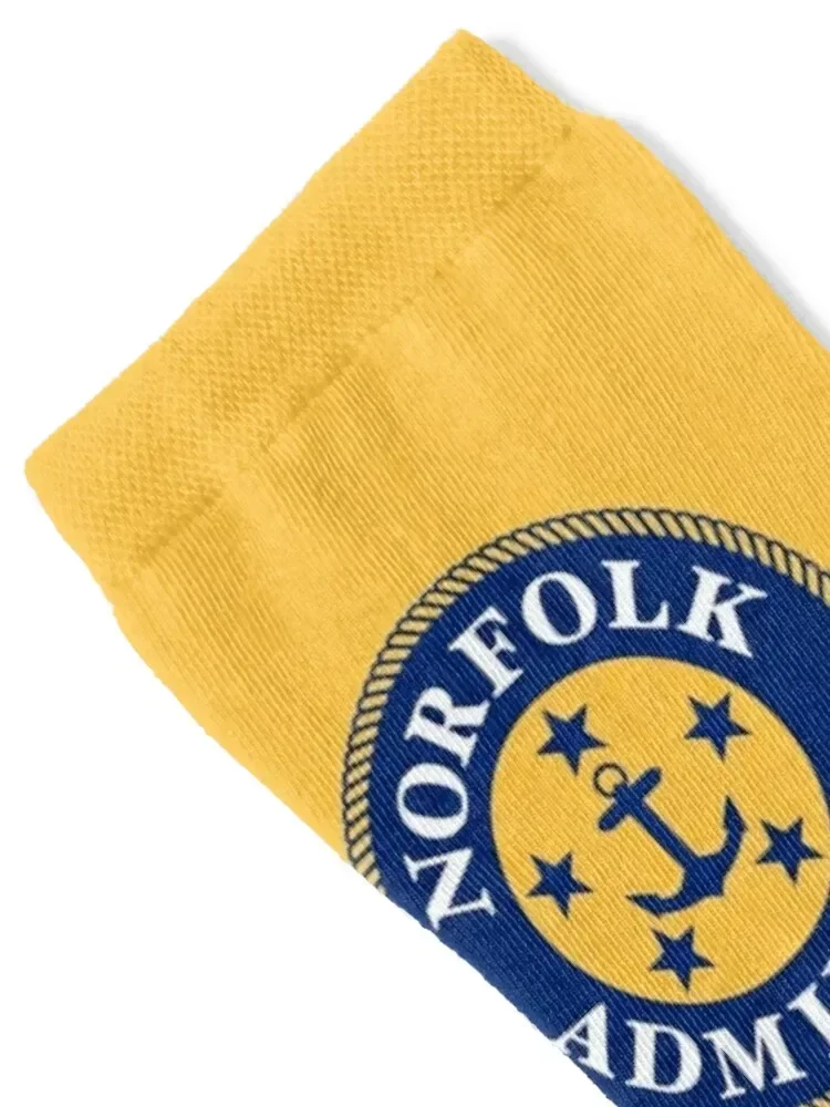 Norfolk Admirals Socks Soccer retro sports stockings colored Men's Socks Luxury Women's