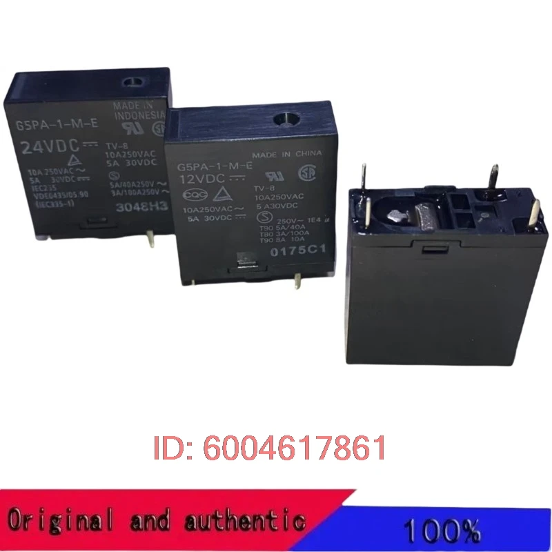 5PCS 100% New original G5PA-1-M-24VDC 4PIN RELAY 5A G5PA-1-M-E G5PA-1-M-E-5VDC G5PA-1-M-E-12VDC 4PIN G5PA-1-M-E-24VDC