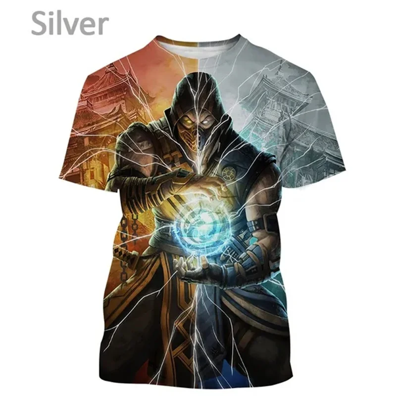 Mortal Kombat SUB-ZERO Grphic T Shirt for Men Clothing 3D MK Print T-shirt y2k Tops Harajuku Fashion Kid Short Sleeve Tee Shirts