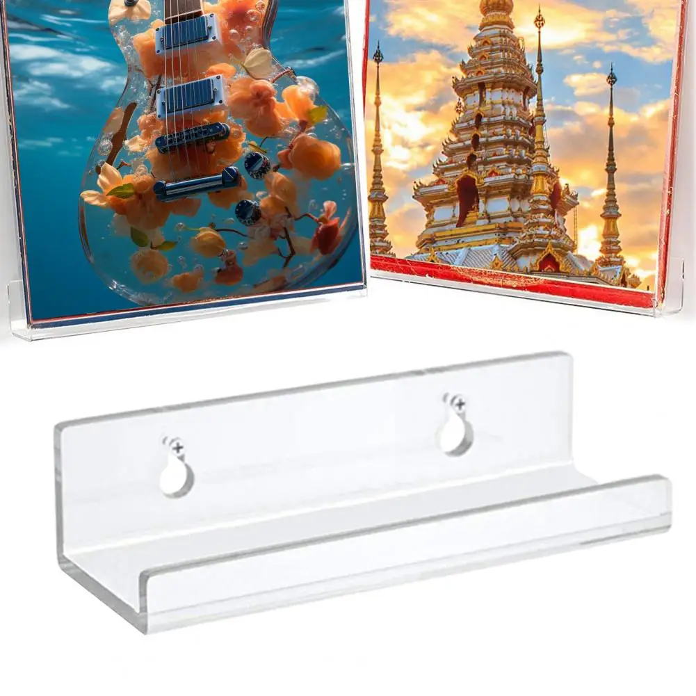 Vinyl Storage Acrylic Display Acrylic Vinyl Shelf Wall Mount Set for Sleek Music Album Display Floating for Bathroom for Vinyl