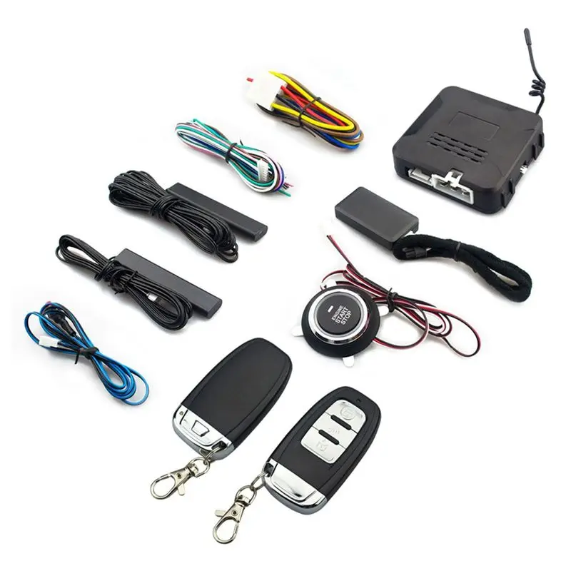 Compact Car Remote Start Stop Kit Bluetooth Mobile Phone APP Control Engine Ignition Open Trunk PKE Keyless Entry Car Alarm