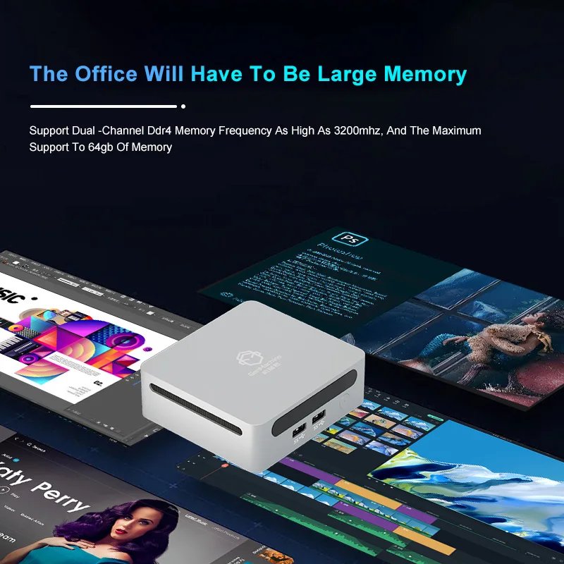 GenMachine AMD Ryzen 7 5800U Windows 11 Ryzen MINI PC DDR4 16/32 GB 256/512 GB SSD WIFI6 RTL8852, BT5.2 Computer da gioco fai da te