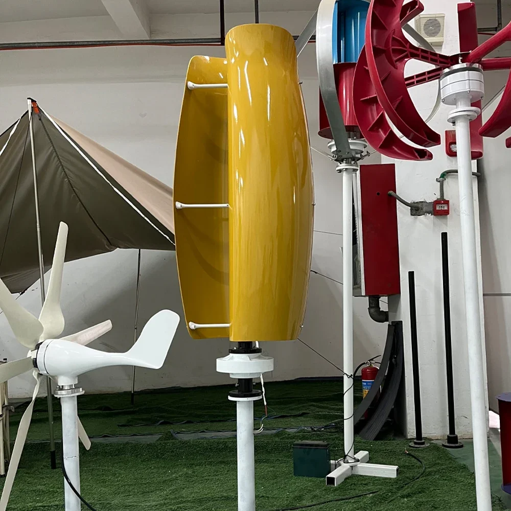 

Fast Shipping Wind Turbine 5000W 8000W 12V 24V 48V Vertical Generator Permanent Magnet Suspension Low Wind Start