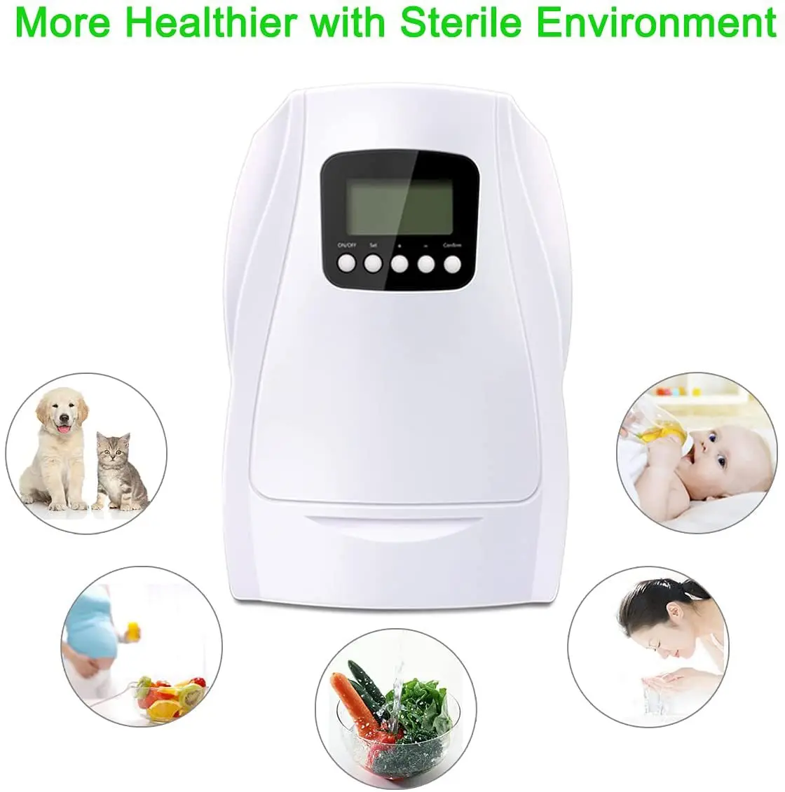 Household food purifier kitchen appliances 220V ozone generator intelligent control LCD display screen