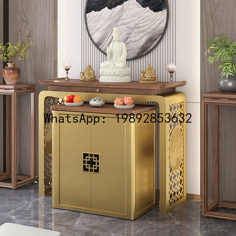 

XL Altar Incense Case for Home Use, Buddha Shrine, God of Wealth, Guan Gong, Buddha Hall, Middle Hall, Buddha Altar, Solid Wood