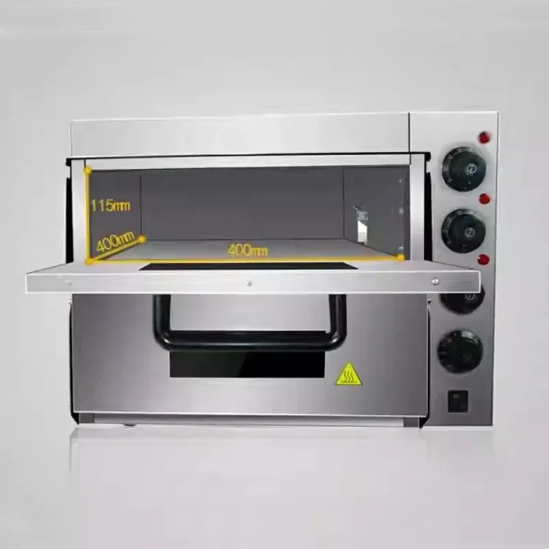 #v For 220V 4200W Commercial Double-layer Pizza Large-capacity Bread Baking Machine Two-layer Two-tray Electric Oven with Timer