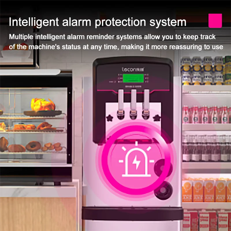 Hot selling small tabletop three flavor soft ice cream machine soft serve ice cream making machine