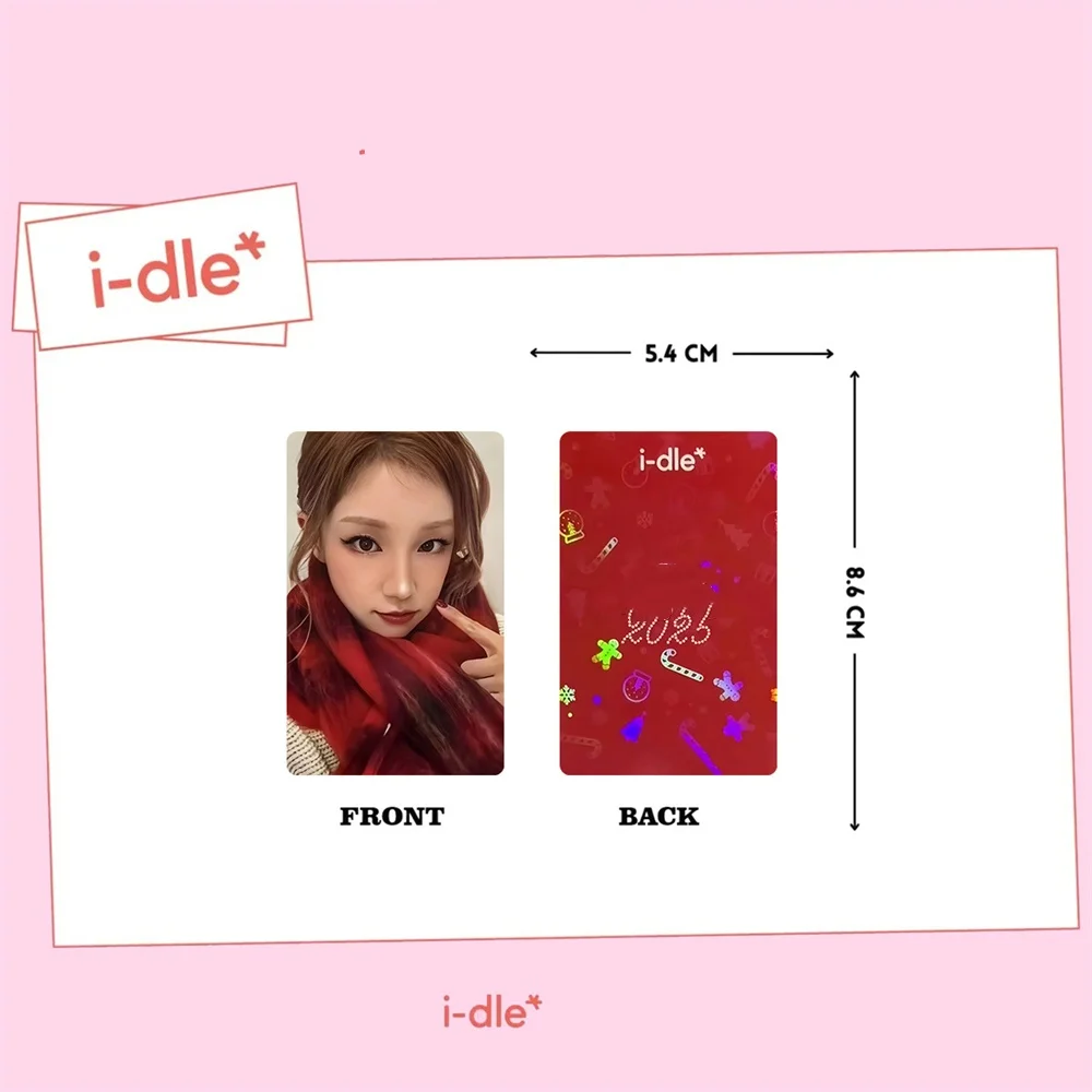 GIDLE عطلة محظوظ رسم بطاقة 5 قطعة/المجموعة عيد الميلاد بطاقة الكورية نمط مشرق فيلم لومو بطاقة ميني يوكي ShuHua المشجعين جمع هدية