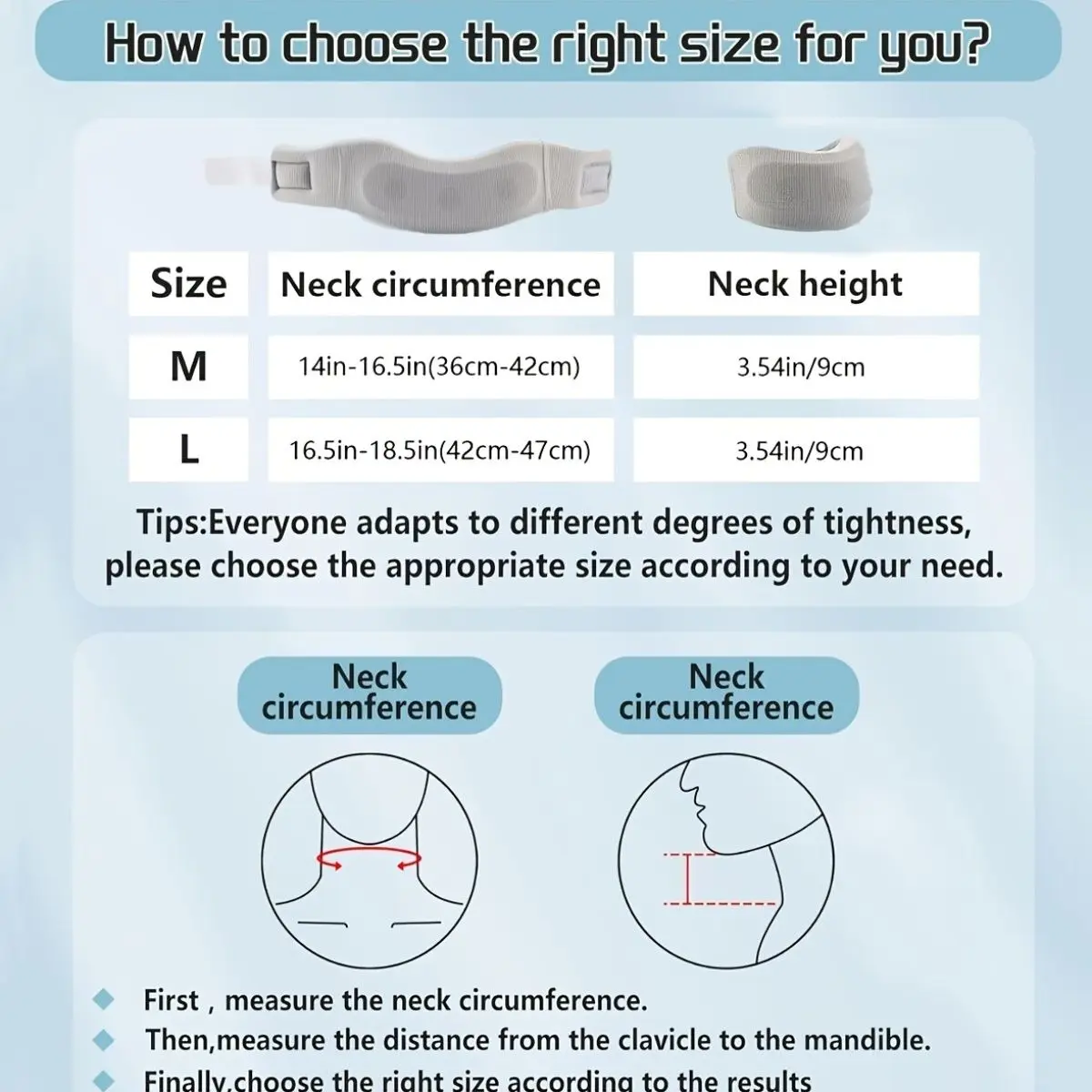 Neck Brace Neck Brace Neck Brace Neck Support Sleep Wrap with a Supportive Soft Sponge Wrap to Keep Comfortable