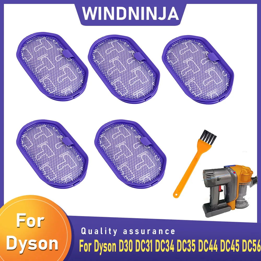 Filtros hepa para aspirador de pó dyson dc30 dc31 dc34 dc35 dc44 dc45 dc46, pré-filtro, acessórios, peças