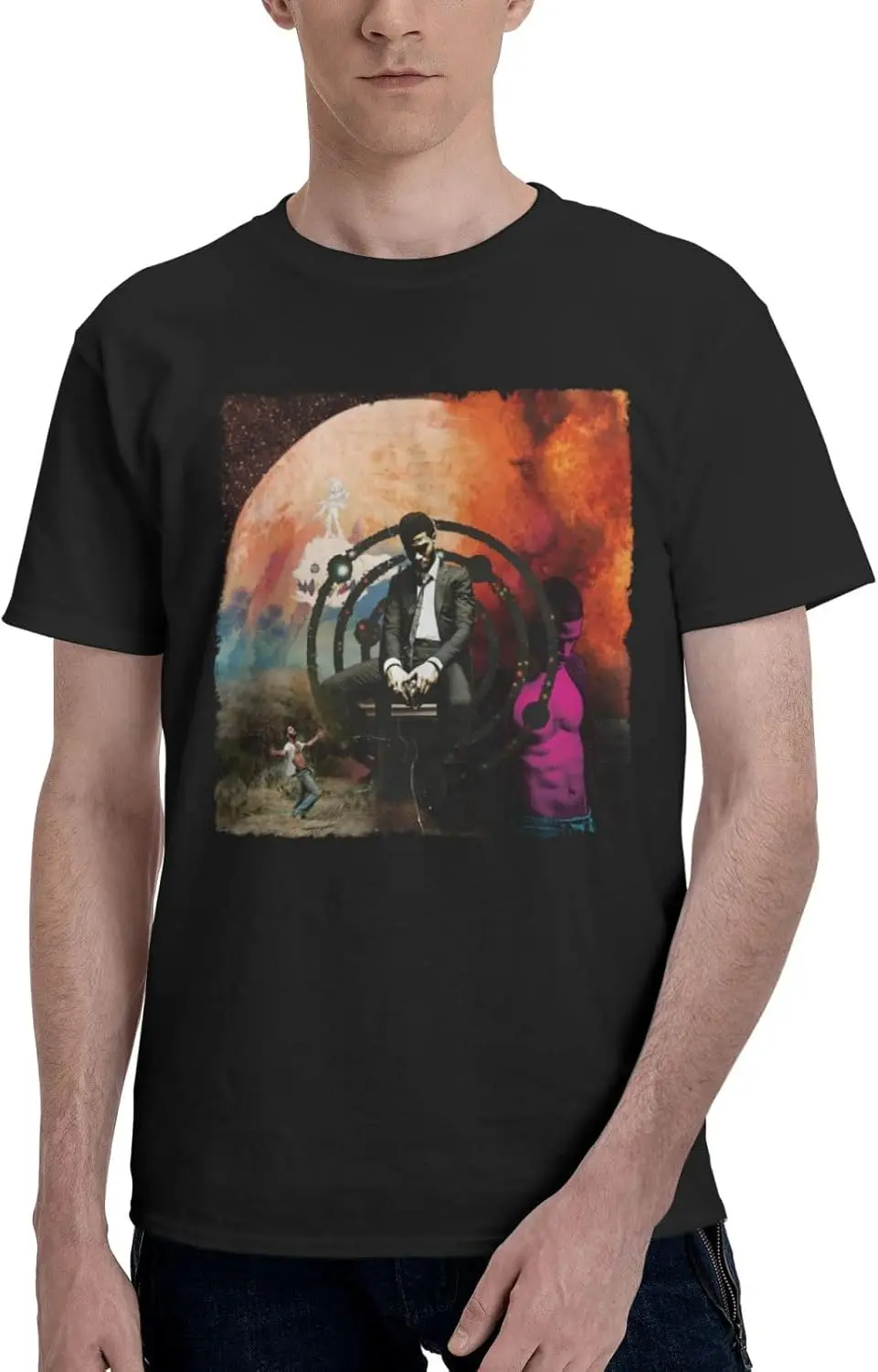 

Men T-Shirts Crewneck Short-Sleeve Tee Top Custom Workwear