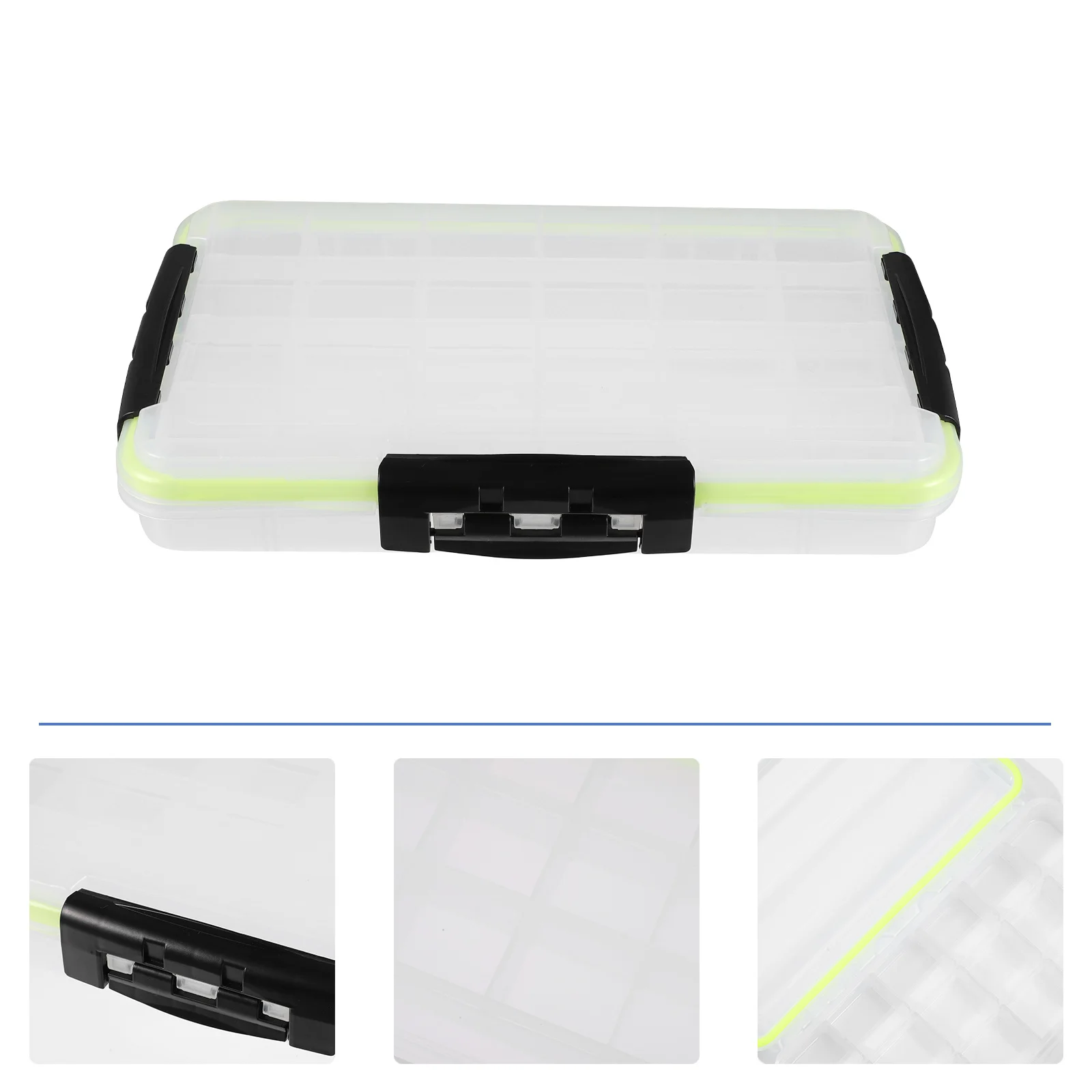 

Lure Storage Box Fishing Tackle Box Removable Dividers Custom Compartments Organized Bait Storage Fishing Accessory Container