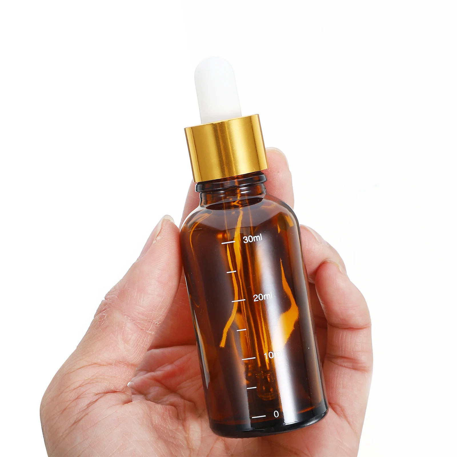 

4Pcs Amber Glass Dropper Bottles for Essential Oils Travel Bottles Accurate Scale Leakproof Oil Dispensing Dropper Bottle