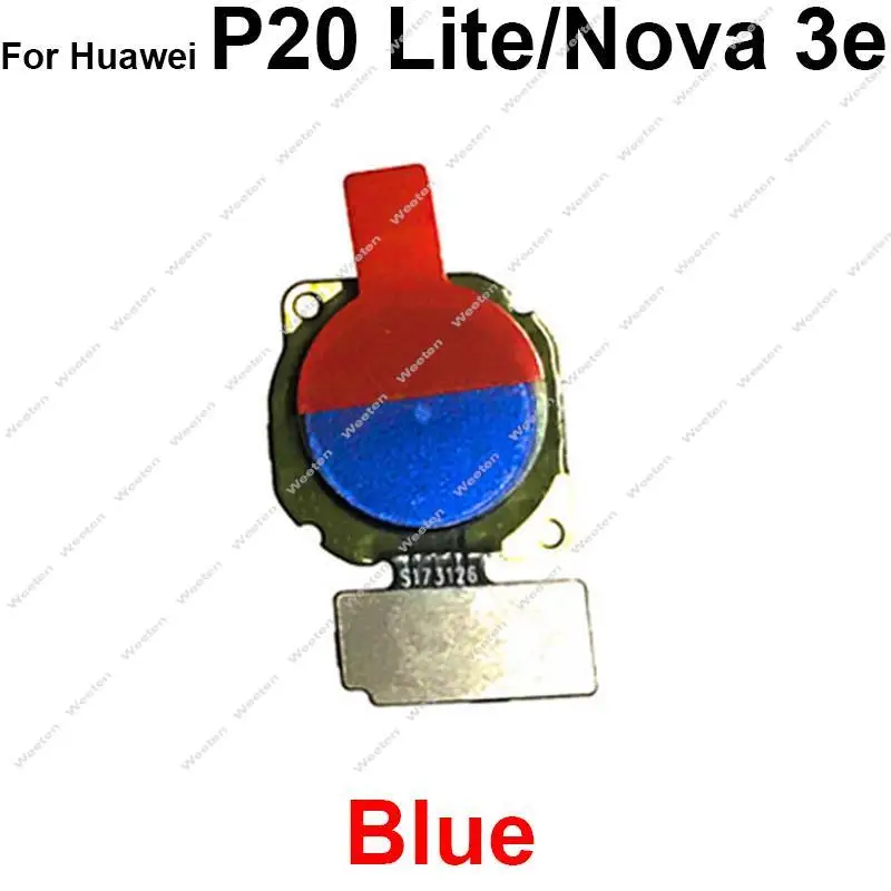 Home Button Fingerprint Sensor For Huawei P20 Lite Nova 3e Return Home Key Sensor Scanner Touch Connecting Flex Cable