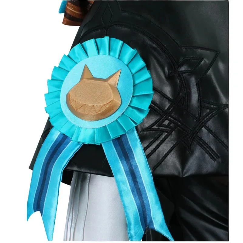 qq681Lynette Cosplay disfraz vestido peluca sombrero zapatos trajes impacto Hotel Bouffes d'ete Lynette Halloween mujeres Cos disfraces