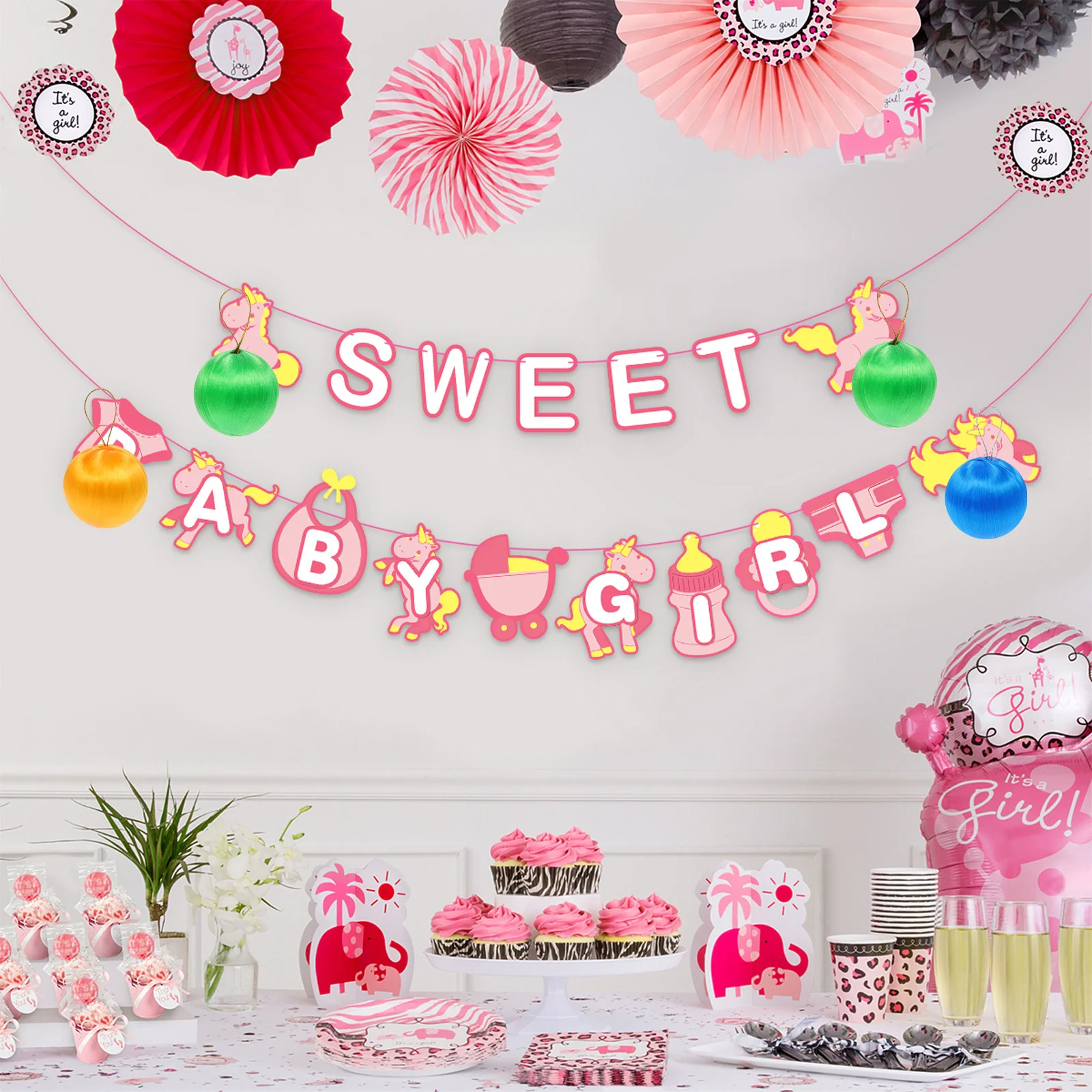 

4Packs Round Colored Ball Decor Festive Hanging Ornaments for Xmas Wedding Holiday Party Unique Chic Wall Window Adornments