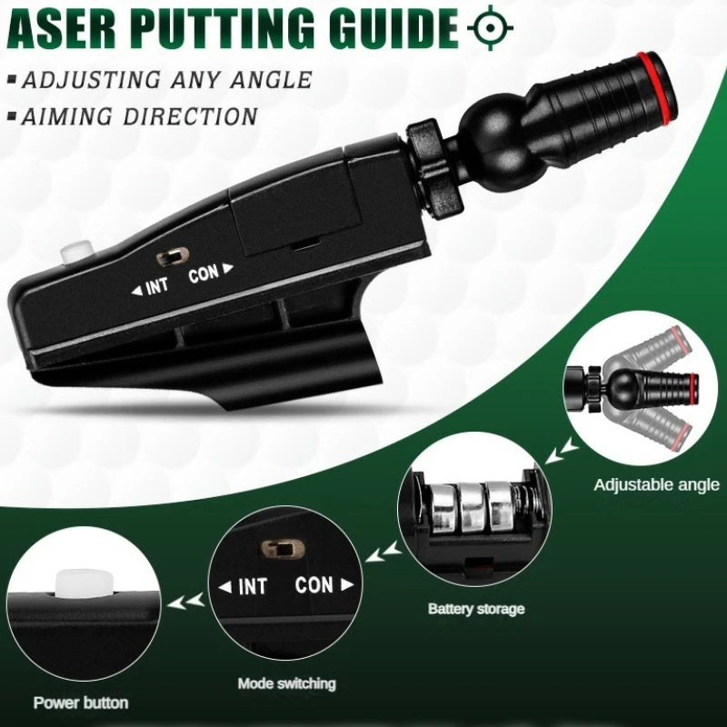 PGM Golf Putter Laser Sight Machine Aiming Instrument Indoor Teaching Linear Laser Golf Putter Training Aids Golf Accessories