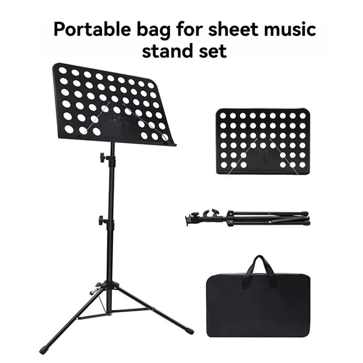 【TODAY-BUY】~@ Sheet Music Stand Carrying Bag with Handle Portable Light Weight Storage Bag for Folding Music Stands Sheet Holder