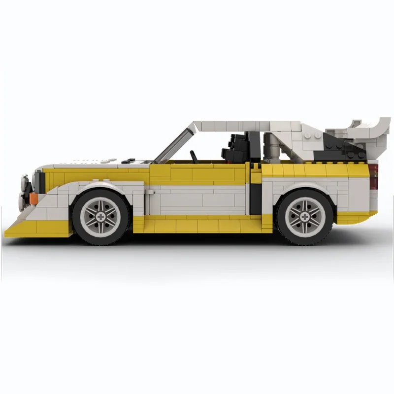 New h Series Sports Car Sport Quattro S1 Rally Car MOC-43616 Building Blocks DTY Toys Children\'s Birthday Christmas Toy Gift