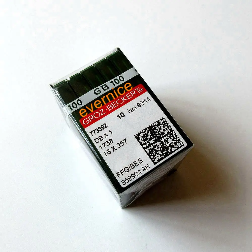 

100 штук швейных игл Groz Beckert Dbx1 16X231 16X257 1738