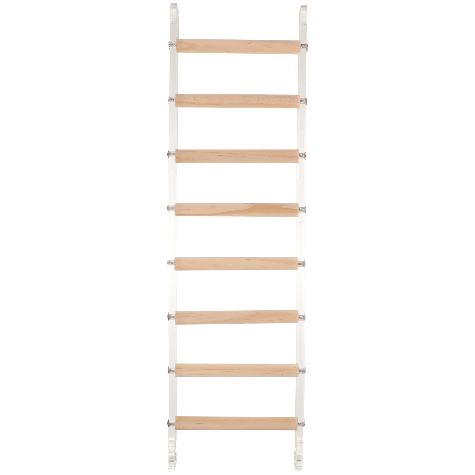 

Parrot Bird Cage Accessories Wooden Acrylic Climbing Step Ladder For Budgies Parakeets Cockatiels Lovebirds Small Pet Training