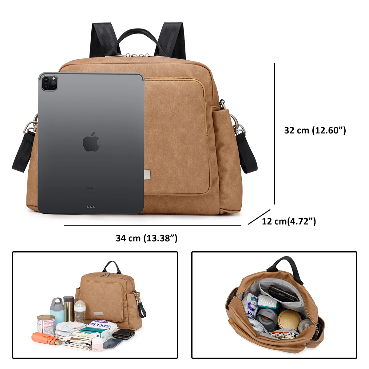 Mode neue Mama Dipaer Rucksack große Kapazität multifunktion ale wasserdichte Wickelt asche für schnelle Outing Reise Windel tasche