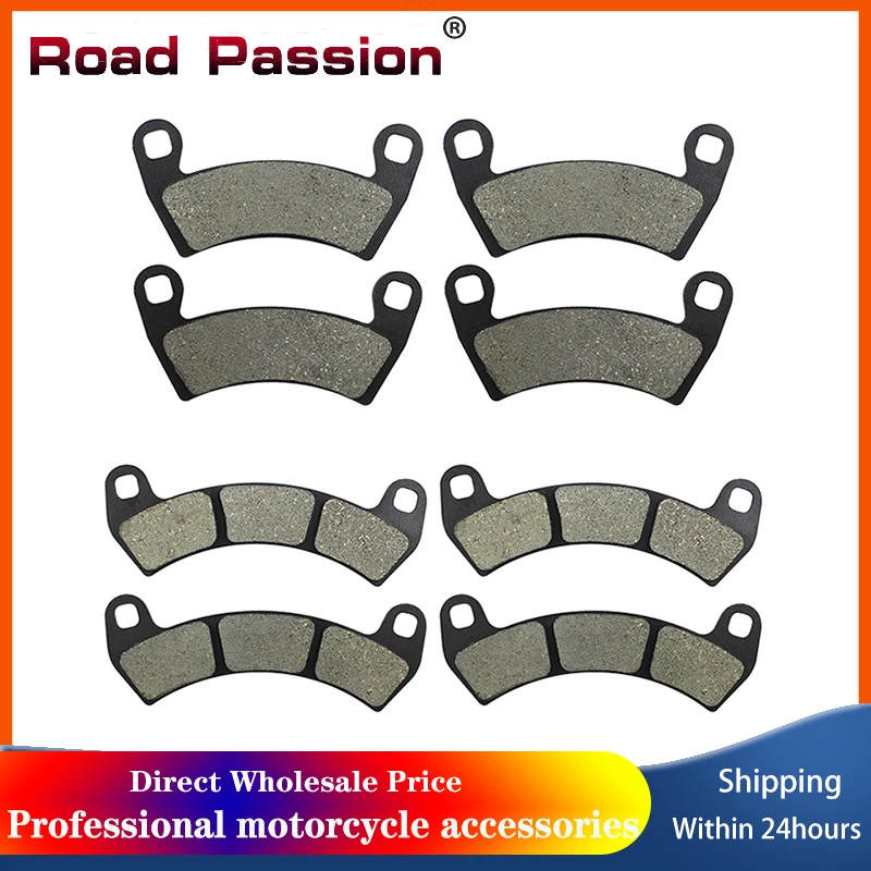 Road Passion Motorcycle Parts Front and Rear Brake Pads For POLARIS RZR XP 4 Pro Turbo 2016 2017 2018 2019 2020 2021 2012