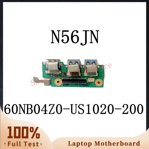 ASUS 노트북 HDMI 호환 USB 보드 오디오 헤드폰 잭 사운드 카드 용 고품질 N56JN 60NB04Z0-US1020-200 100% 테스트 됨 OK