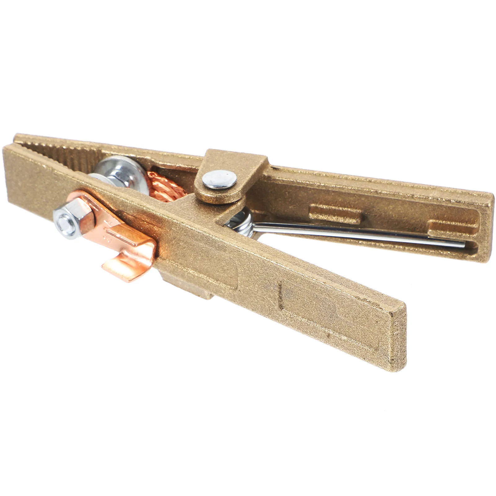 Welding Ground Clamp Heavy Duty Copper 300A Stable Reliable Grounding Clamp for Welding Equipment Industrial Use