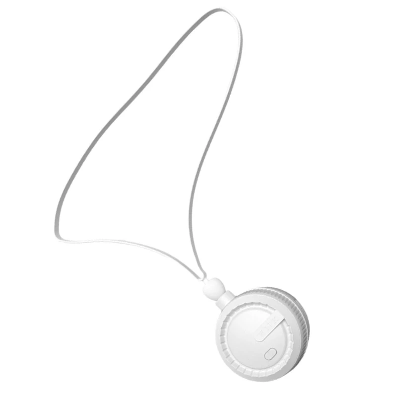 Портативный вентилятор Безлистный вентилятор Пластиковый легкий вентилятор с шейными ремнями Вентилятор для взрослых и детей