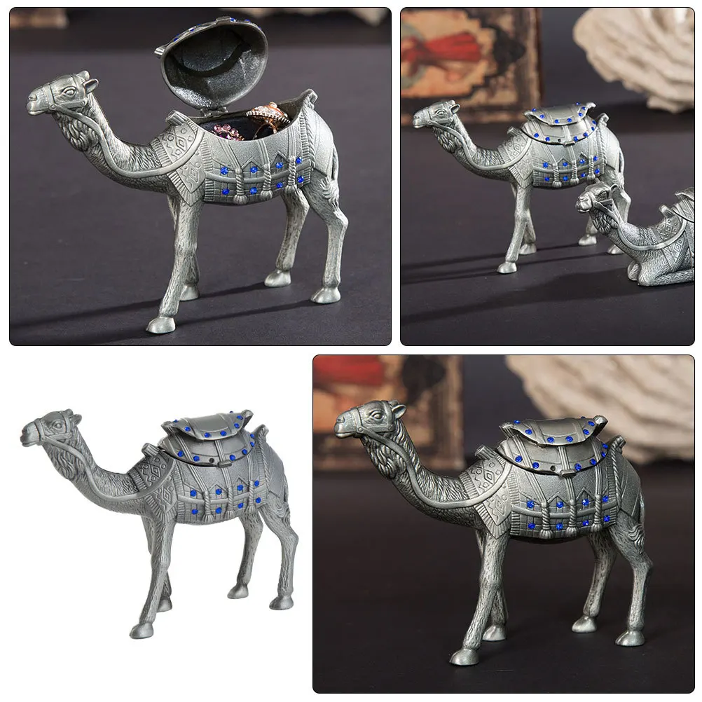 Jewelry Organizer Camel Shape Ring Holder Durable Tin Alloy Jewelry Tray Multi-Function Display for Home Vanity