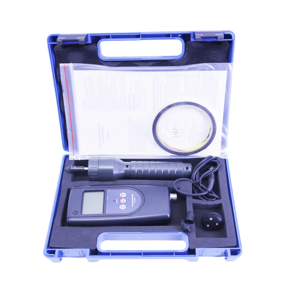 DT-2859 Digital Photoelectric Laser Non-Contact Tachometer Professional Precision Tachometer Used for Measuring Motor Speeds