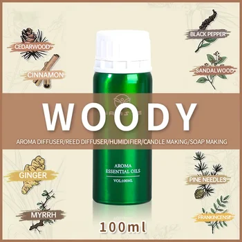 NAMSTE Diffusore Oli Essenziali Woody 100ML Profumo Profumato Aroma Olio Per La Casa Hotel Professionale Deodorante per ambienti di Lunga Durata