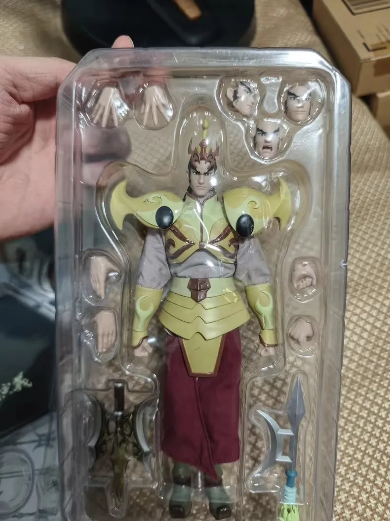 

В наличии оригинальный масштаб 1/12 мужской солдат древний китайский Valiant общий аниме Lv Bu 6 дюймов полный набор экшн-фигурок коллекция кукол
