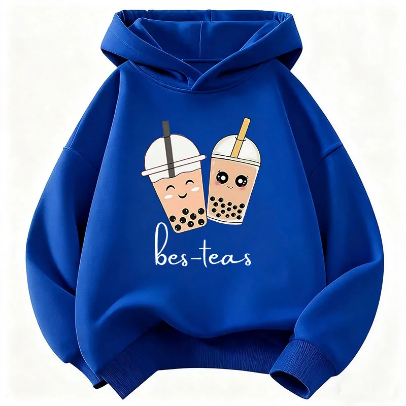 Lässiger Kawaii Tee-Design Cartoon Hoodie Kinder Sweatshirt Kapuzenpullover für Jungen Mädchen Kleidung