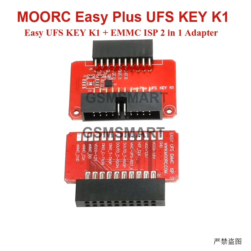 Z3X EASY Plus UFS key K1 + eMMC ISP 2 IN 1 Adapter for UFS Socket / EMMC Socket work（U2 position without encryption chip）