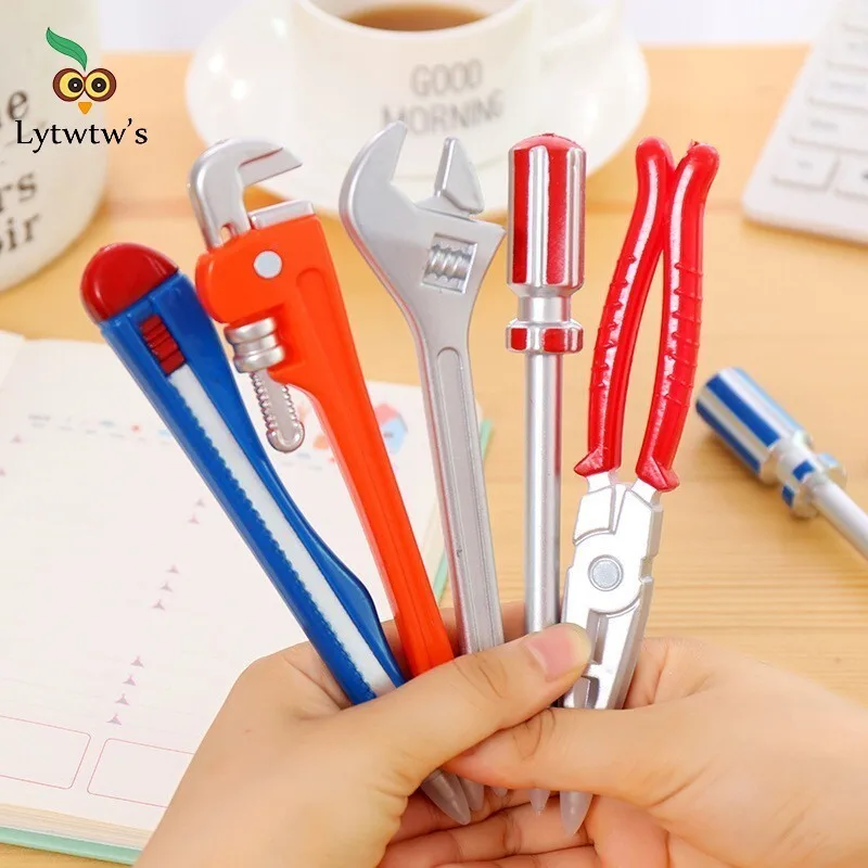 

1 Piece Personality Hardware Tools Korean Stationery Creative Ballpoint Pens Quality Pen Caneta Hammer Utility Knife Writing Pen