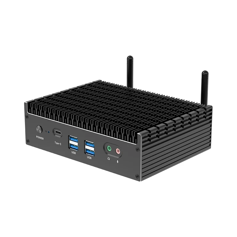 BEBEPC Mini PC da gioco con supporto Inter Core i5-1335U 2xDDR4 2xM.2 NVME WiFi Computer desktop con 2xGbE RJ45 2xHDMI2.0 6xUSB