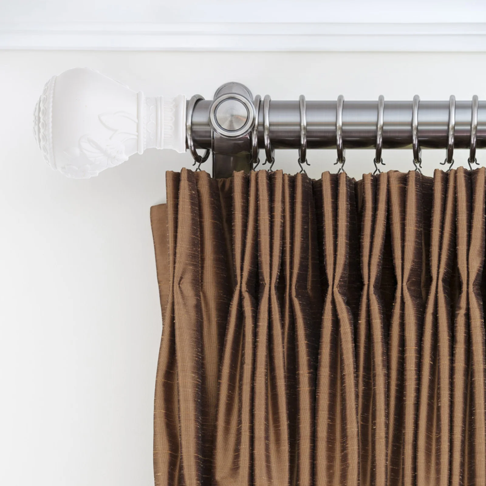 10 قطعة ينتهي رأس الزخرفية للستارة الزخرفية رئيس الستار قضبان المنزل مكتب نافذة القطب الروماني الملحقات #4