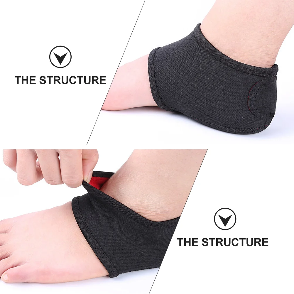 2 pezzi di protezione per tallone Dettagli premium Cuscini Coperture antidolorifiche Cuscinetti traspiranti Protezioni protettive per maniche antiscivolo in neoprene