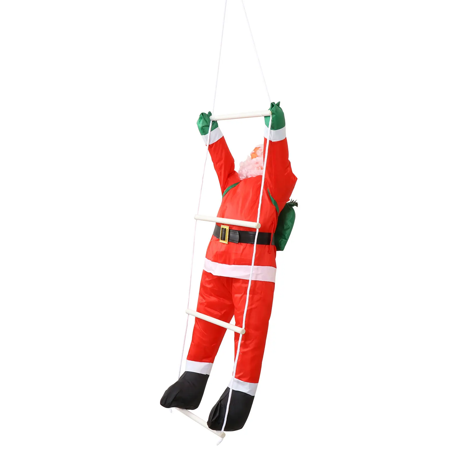 

Santa Pendant Claus Christmas Gifts Climb The Ladder Hanging Decor Ped. Tube Ornament Ladders