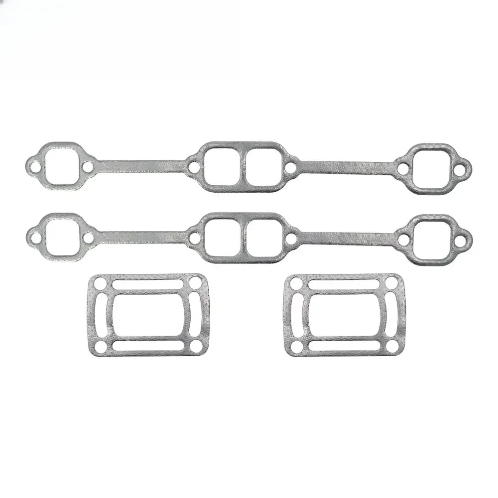 Exhaust Manifold Gasket For Mercruiser 5.0 5.7 350 Mag Riser Block V8 Elbow Kit