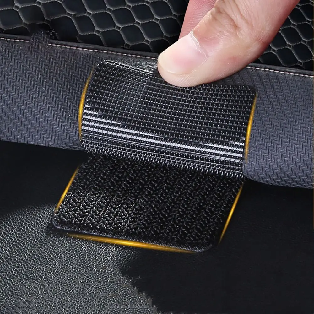 10Pcs Car Accessories Car Carpet Tape Multifunction Strong Self Adhesive Fastener Hook Gripper Pad Universal Mat Fixing Stickers