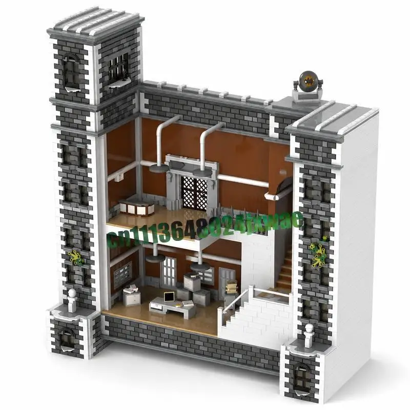 

3416Parts Police Department Headquarters MOC Creative Street View Building Blocks DIY Assembly Architecture Toy Collection Gifts
