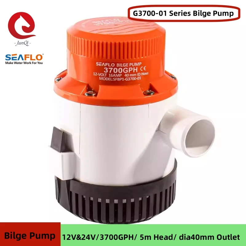 

SEAFLO 12V 24V DC 3700GPH Automatic Marine Bilge Pump Submersible Electric Water Pump For Marine Ship Boat Accessories