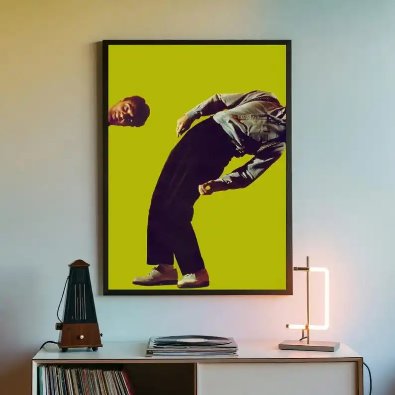 Pôster de música dos anos 80, David Byrne, Talking Heads, arte de parede New Wave, pôster de arte de parede em tela sem moldura para decoração de sala de estar e quarto