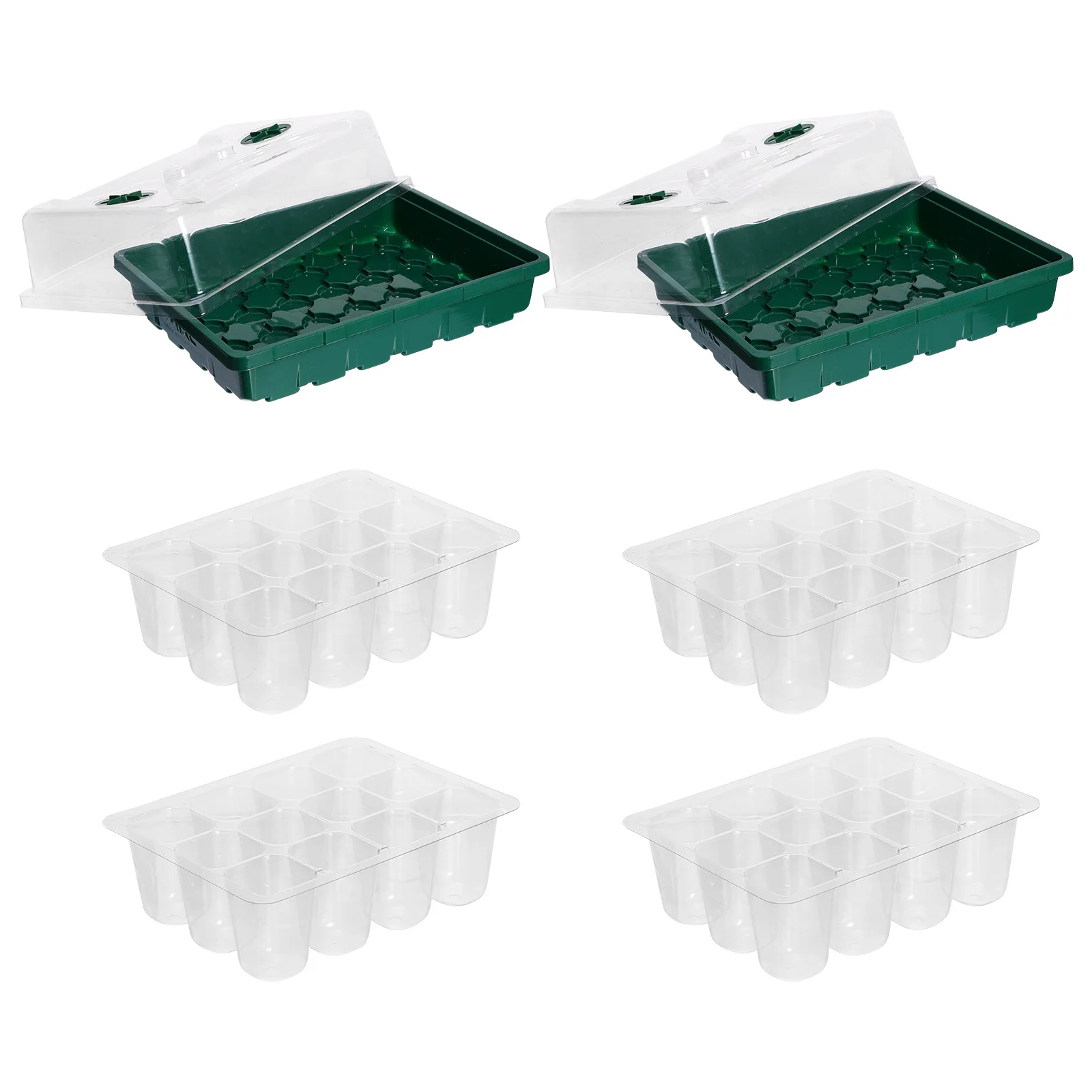 

1Set Large Propagator with Height Extender Garden Sprouter Tray Adjustable Ventilation Plant Germination Nursery Tray