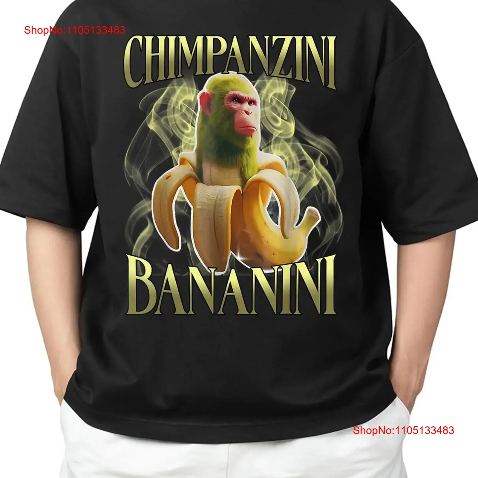 

Chimpanzini Bananini Italian Brainrot Meme T Shirt Vintage Adult S 4XL vintage Washed Top For Everyday Wear graphic streetwear